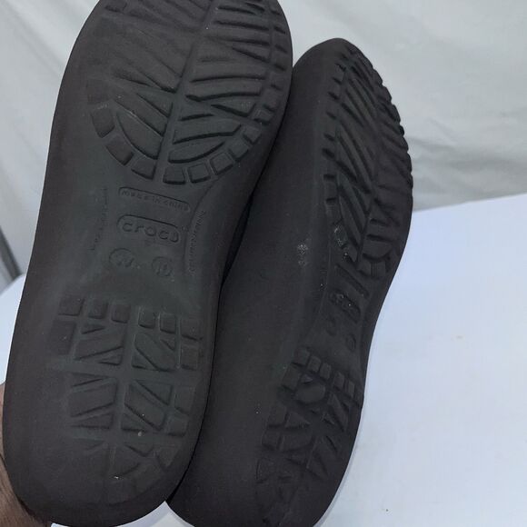 Crocs Shoes Womens 10 Mammoth Lined Casual Slip On Ballet Flats 12456 Brown - Picture 6 of 7